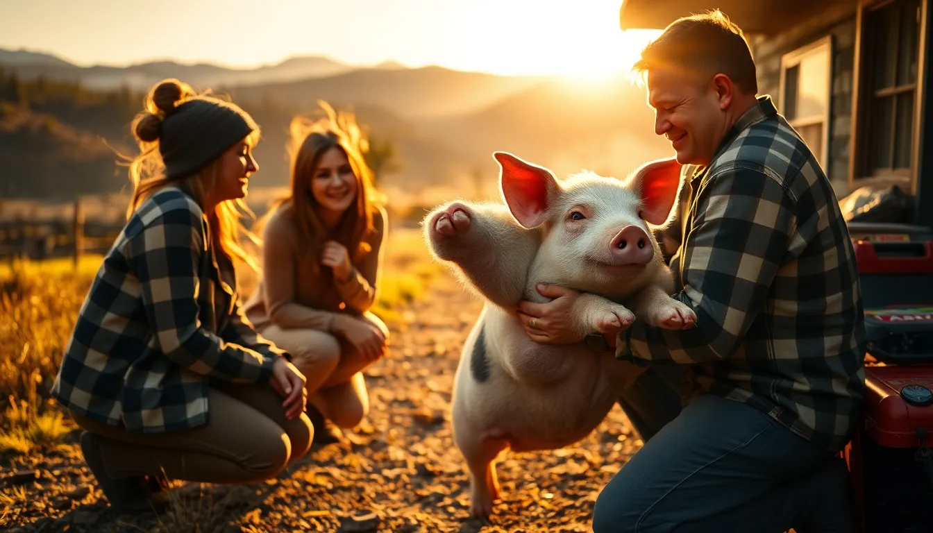 Pet pig left homeless by California's Eaton Fire reunites with family