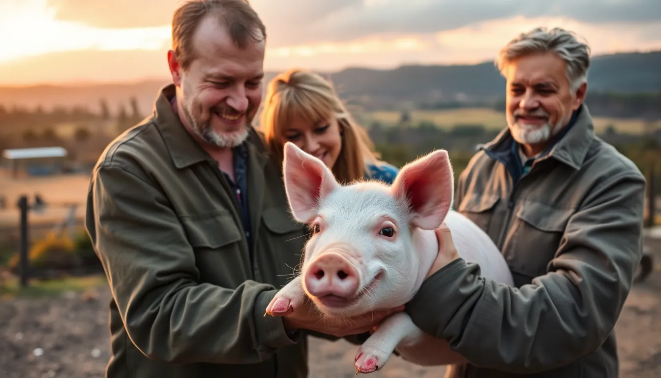 Pet pig left homeless by California's Eaton Fire reunites with family
