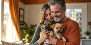 Jennifer Aniston & Boyfriend Adopting a Pet Is ‘Like Family Trial’, Sources Say.png AI generated image using Flux AI