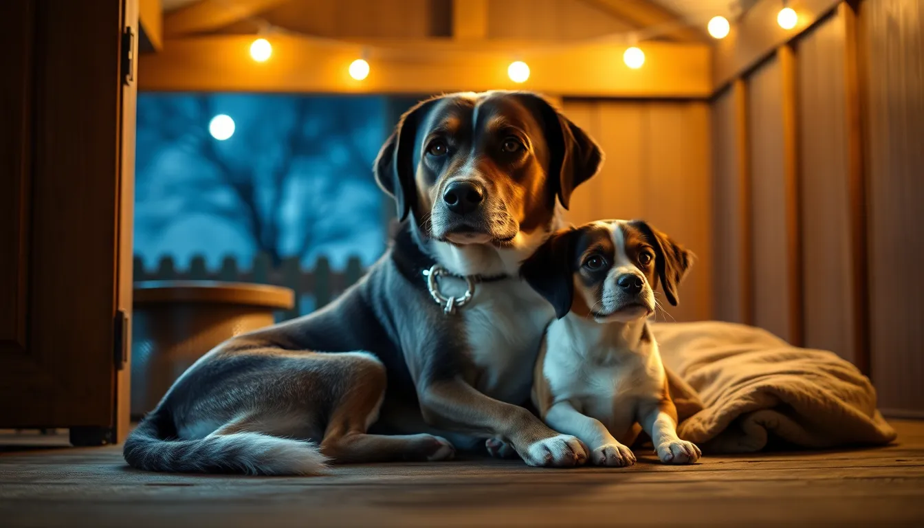 Owner checks pet cam, can’t believe what dog does for tired sibling