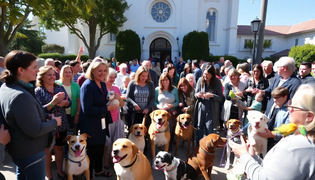 Paws and blessings: More than 120 pets turn out for rite at Newport Beach church