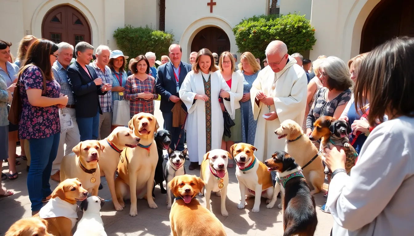 Paws and blessings: More than 120 pets turn out for rite at Newport Beach church