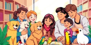 Richmond library hosts pet adoption event bringing together animals and families.png AI generated image using Flux AI