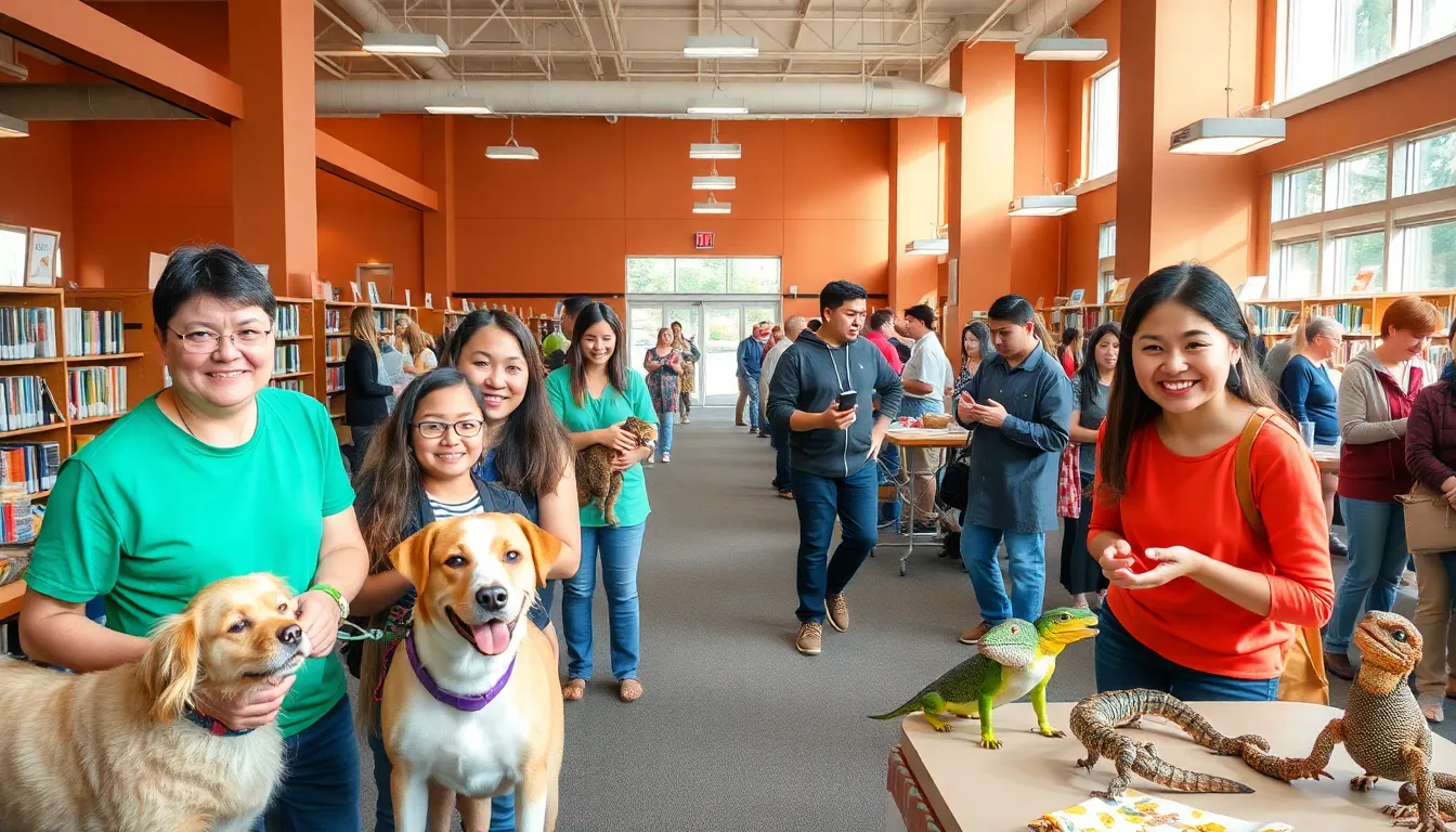 Richmond library hosts pet adoption event bringing together animals and families