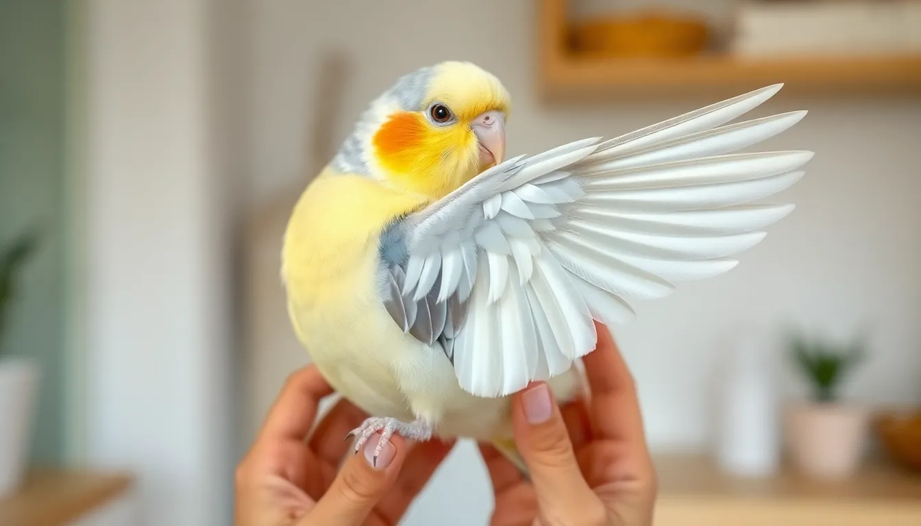 how to clip cockatiel wings safely