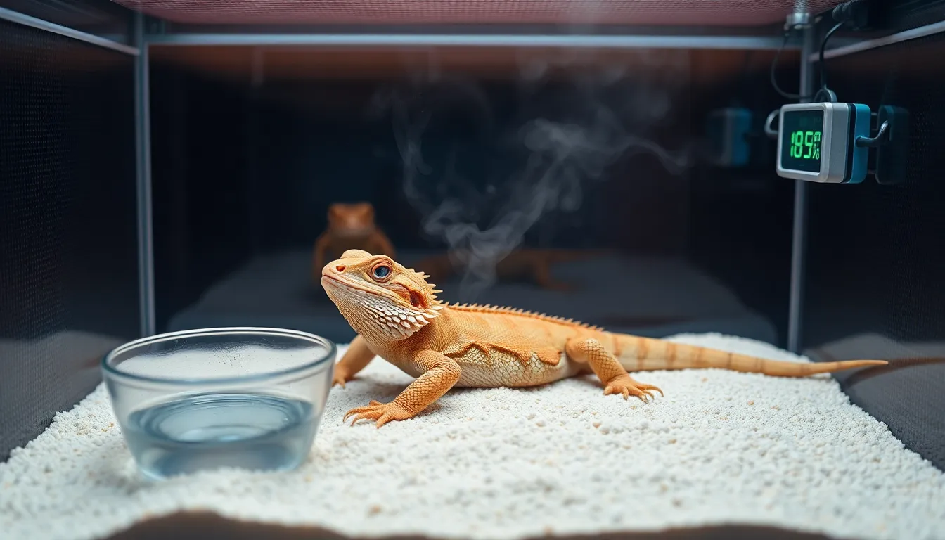 optimal humidity for bearded dragon tank