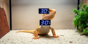 optimal humidity for bearded dragon tank.png AI generated image using Flux AI
