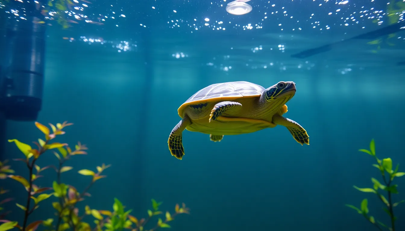 red-eared slider turtle filter setup