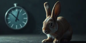 signs of stasis in rabbits.png AI generated image using Flux AI