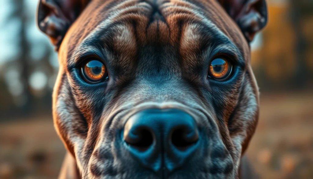 American Bully Dog Has Ultra-Rare Eyes So Stunning People Can’t Believe They’re Real.png AI generated image using Flux AI
