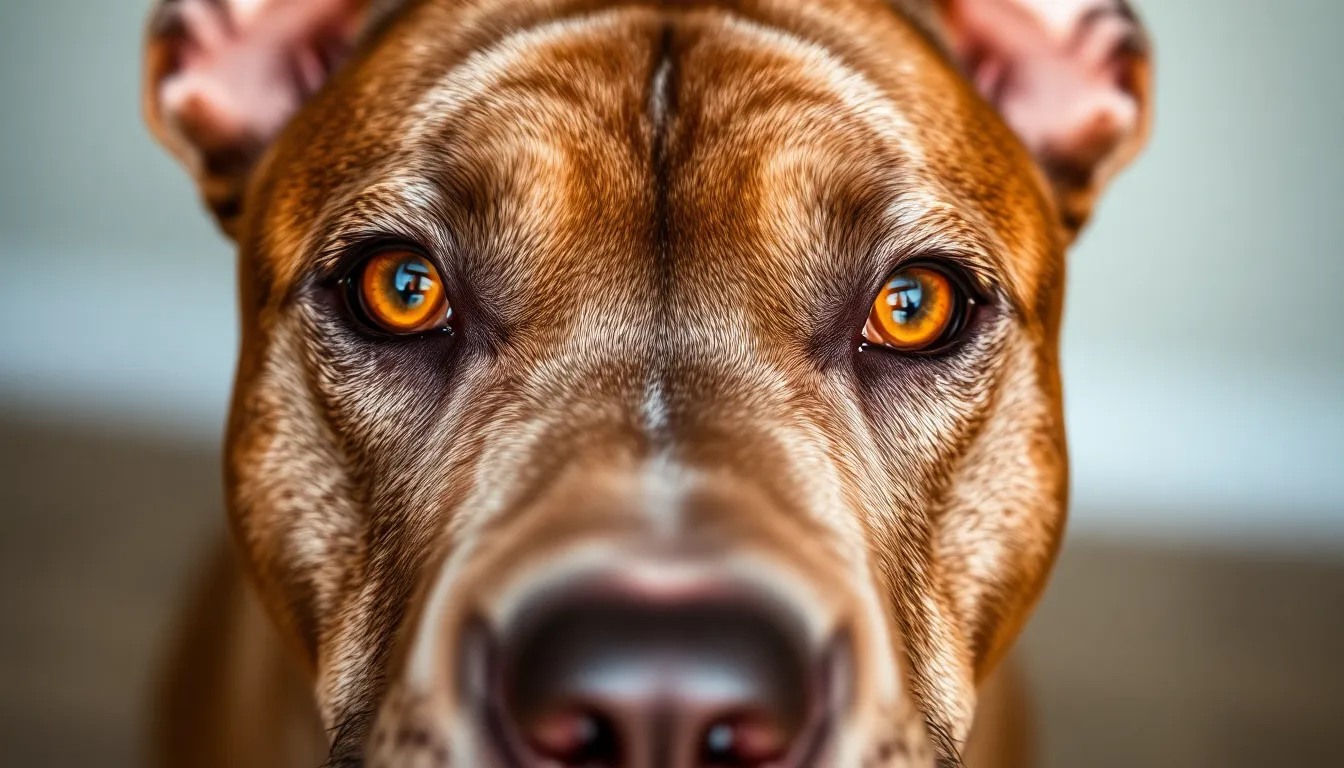American Bully Dog Has Ultra-Rare Eyes So Stunning People Can’t Believe They’re Real