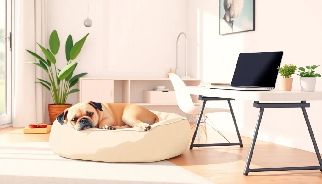 Apartment friendly dogs that are good for remote workers.png AI generated image using Flux AI