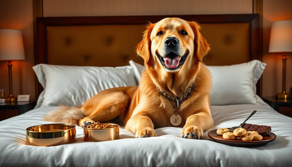 Best luxury hotels that allow large dogs in.png AI generated image using Flux AI