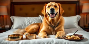 Best luxury hotels that allow large dogs in.png AI generated image using Flux AI