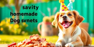 Dog birthday party ideas on a budget.png AI generated image using Flux AI