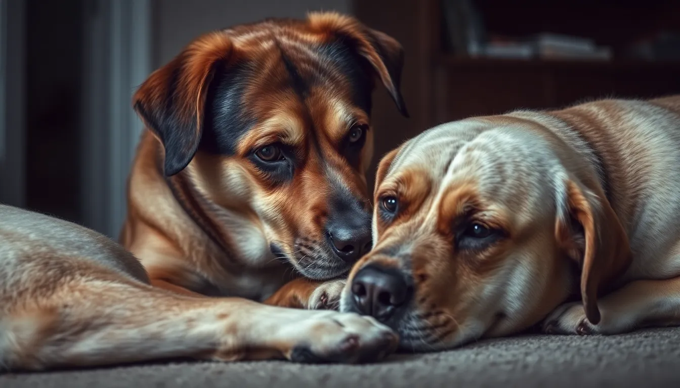 Dog says goodbye to best friend after she passes away, then tragedy hits