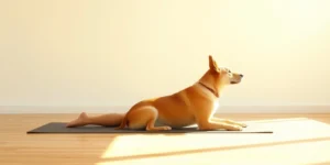 Dog yoga (Doga) benefits and guide.png AI generated image using Flux AI