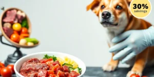 Easy raw food diet recipes for dogs.png AI generated image using Flux AI