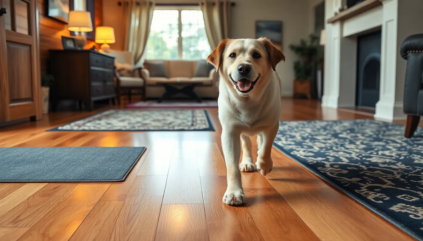 How to help a senior dog with mobility on slippery floors