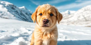 Meet Obie, Winter Park’s newest avalanche rescue dog.png AI generated image using Flux AI