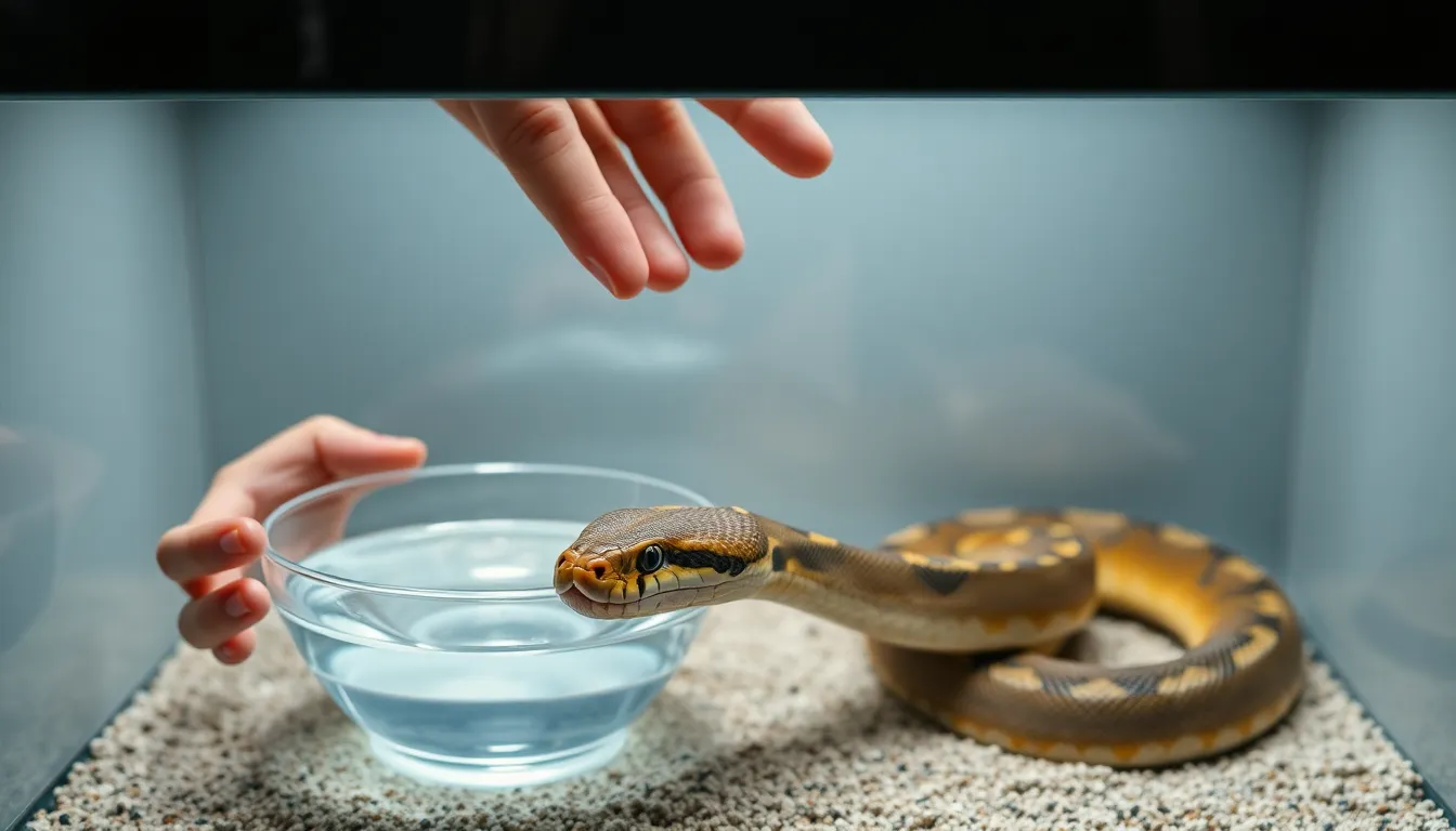Preparing a home for a pet snake's hibernation (brumation)