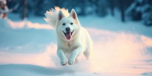 Video: Abandoned Dog Born for Snow Finally Gets to Live the Life She Was Meant For.png AI generated image using Flux AI