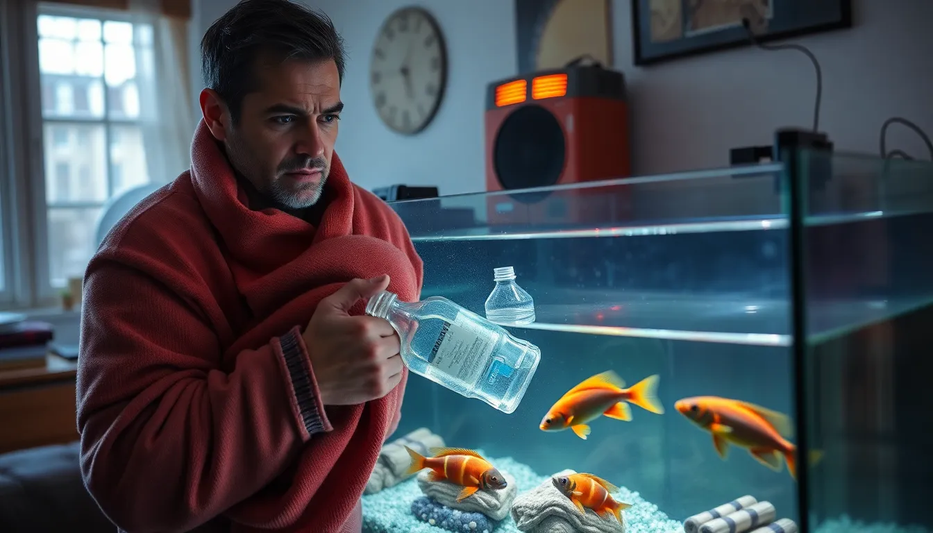 What to do when a fish tank heater breaks suddenly?