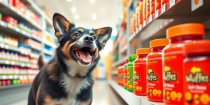Wuffes debuts dog supplements in Hollywood Feed.png AI generated image using Flux AI