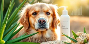 natural dog shampoo for itchy skin.png AI generated image using Flux AI