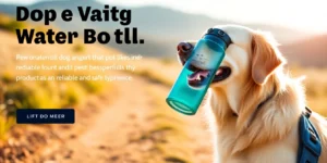 portable dog water bottle for travel.png AI generated image using Flux AI